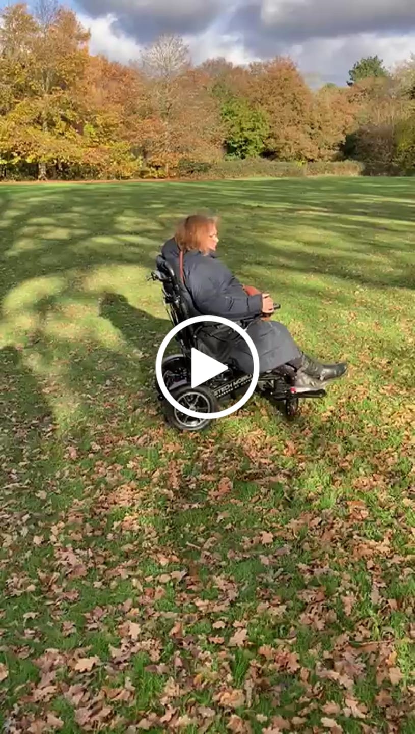 Customer video review of Reclinable Automatic Folding Electric Wheelchair Freedom Elite AFMR