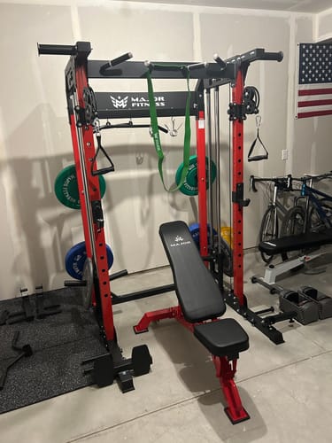 Customer photo review of MAJOR FITNESS All-In-One Home Gym Power Rack Package F22