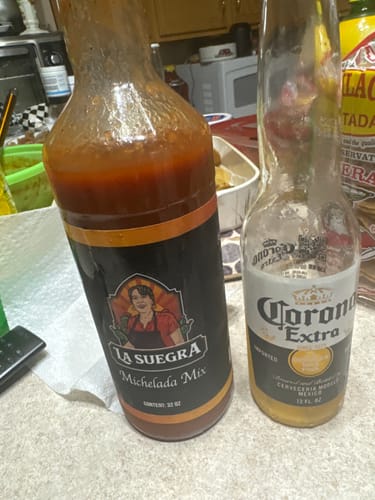 Customer photo review of La Suegra Michelada Mix