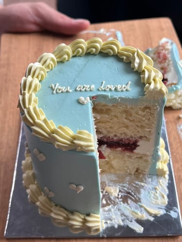 Customer photo review of aroha mini cake