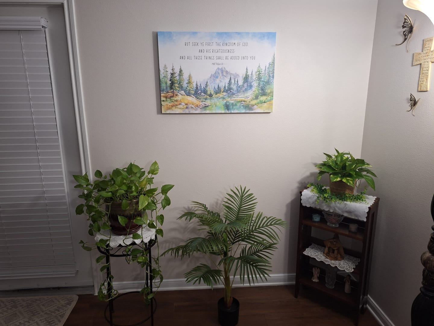 Customer photo review of Seek First The Kingdom Of God Matthew 6:33 KJV Wall Art Canvas