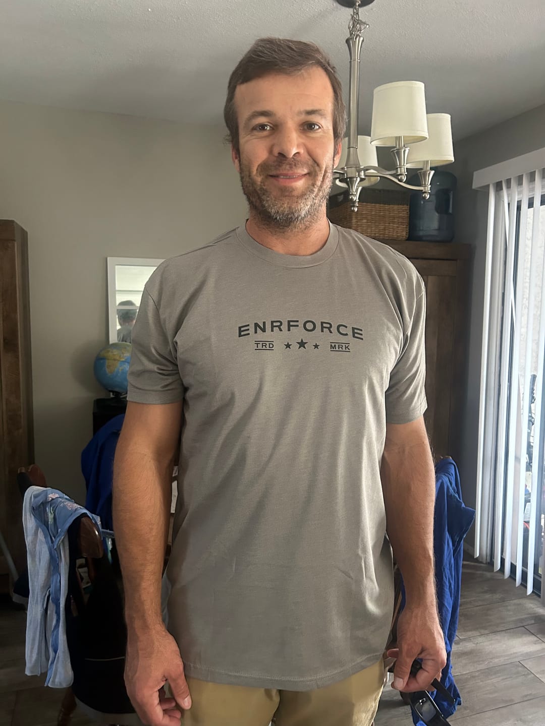 Customer photo review of Never Retreat Never Surrender - Tee