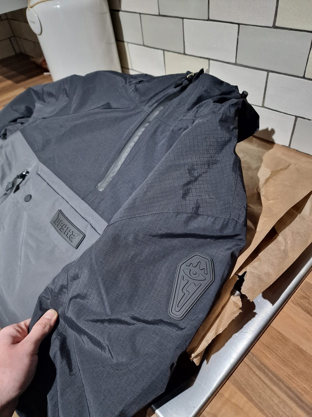 Customer photo review of Ripknot™ | Waterproof Anorak | Stealth Grey