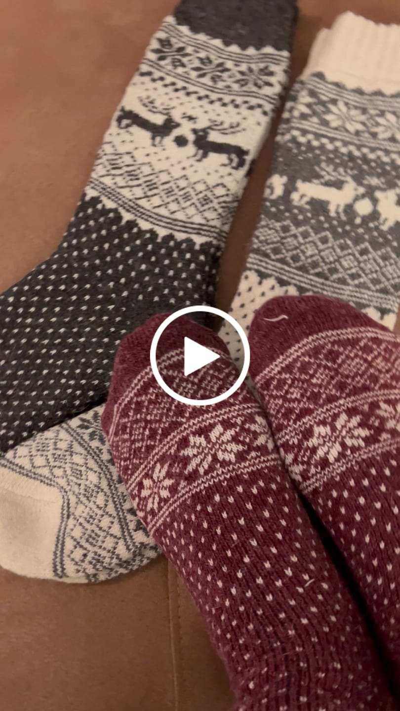 Customer video review of Alpaka-& Merino Norweger-Socken