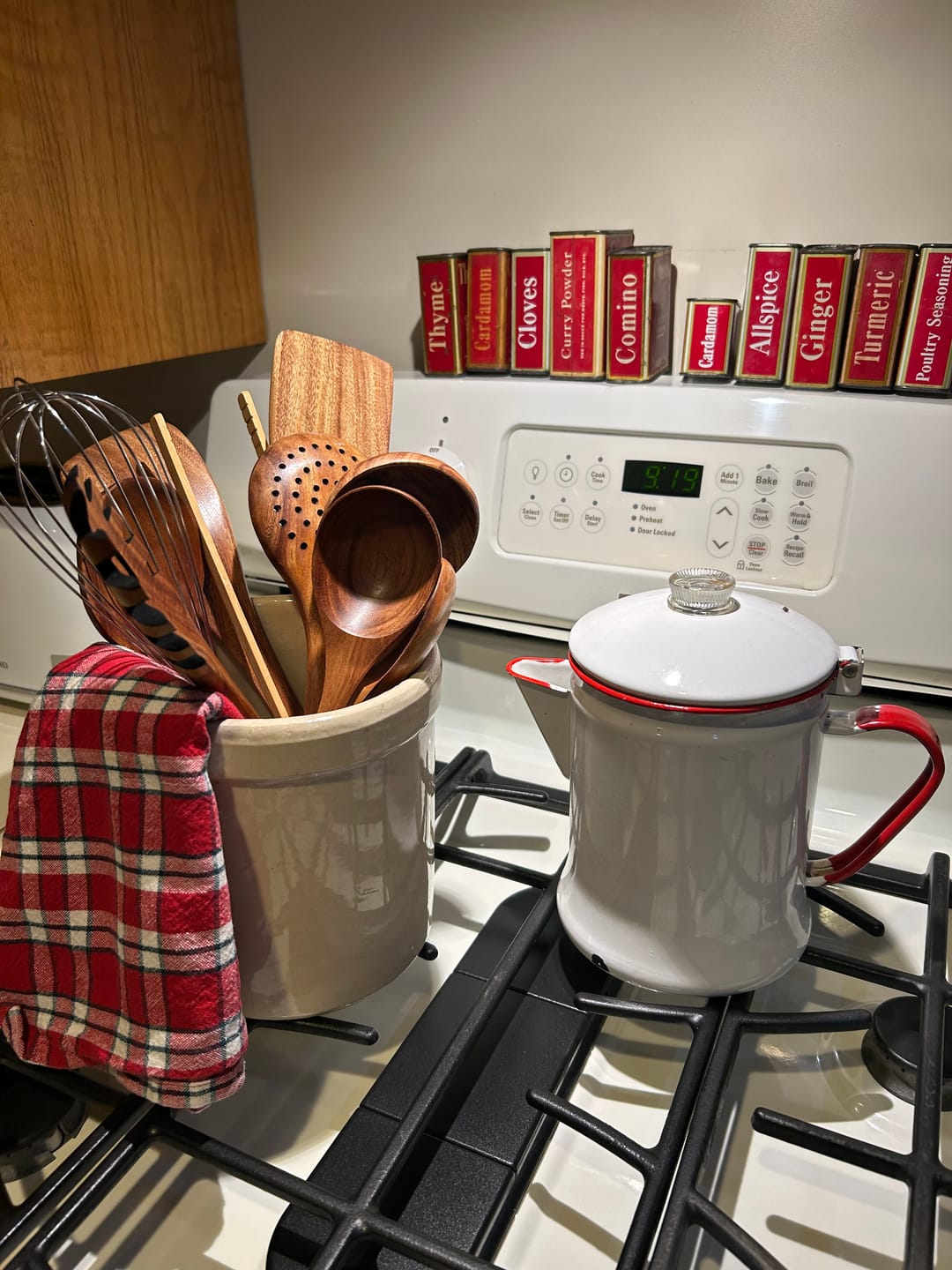 Customer photo review of 10 Piece Teak Wooden Utensil Set