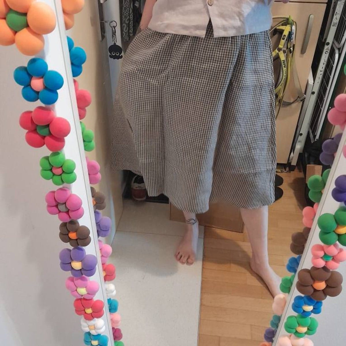 Customer photo review of Boho Linen Skirt with Elastic Waistband