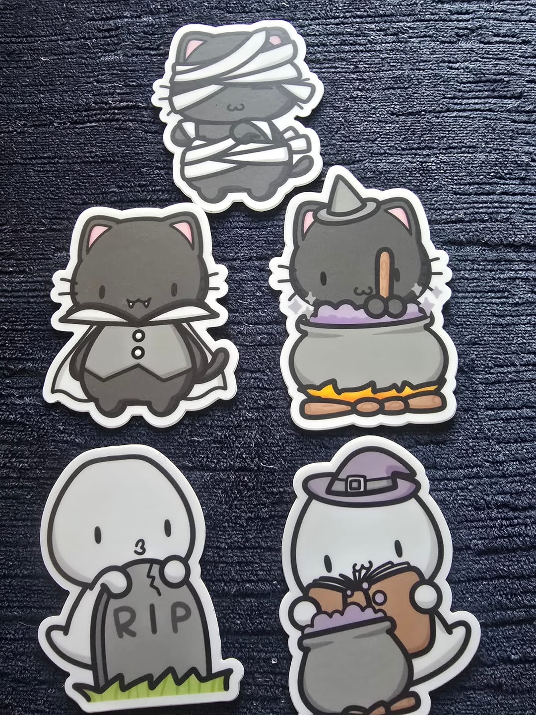 Customer photo review of Halloween 3 Die Cut Stickers (Set of 5)