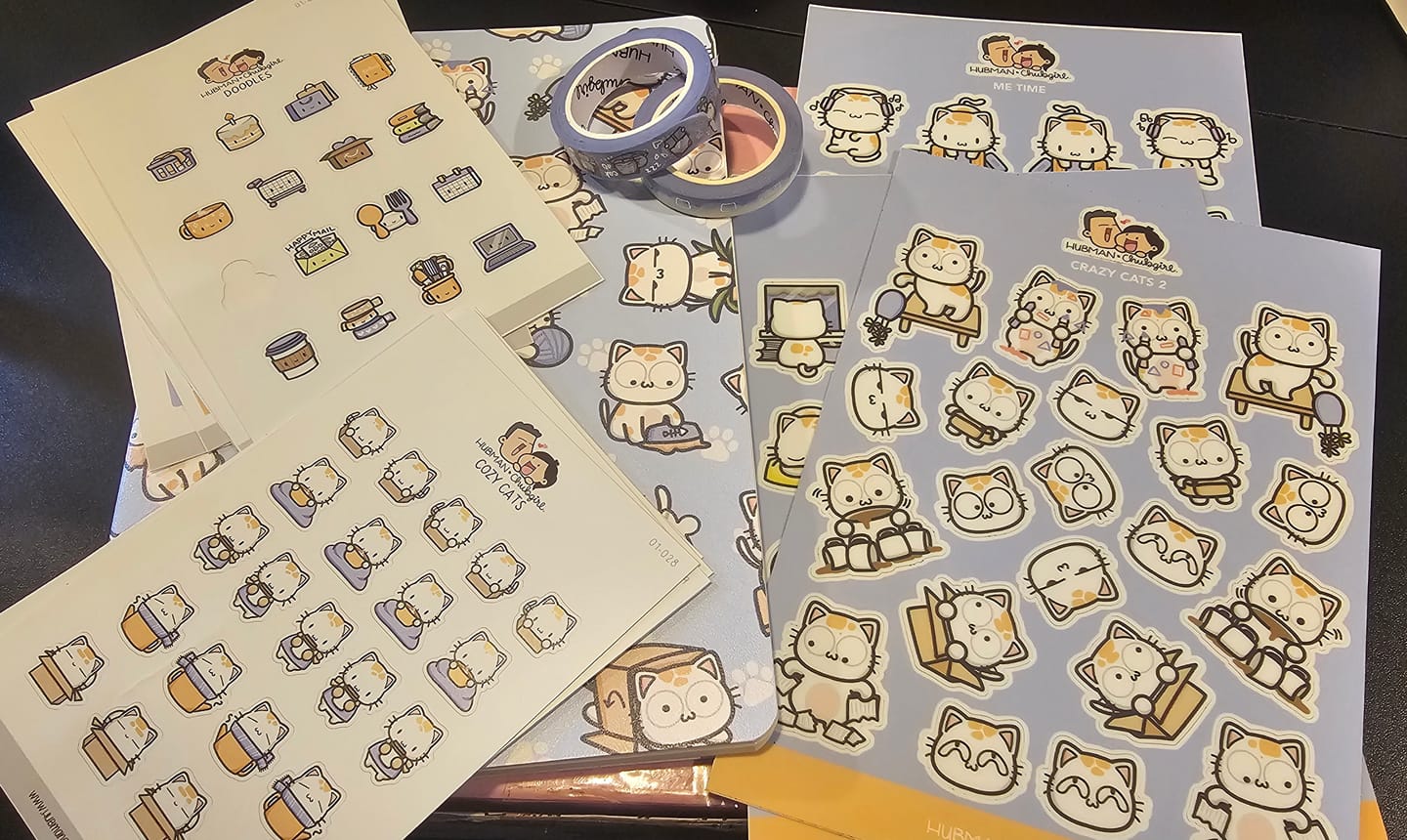 Customer photo review of Sticker Sheet - Leave Me Alone Please