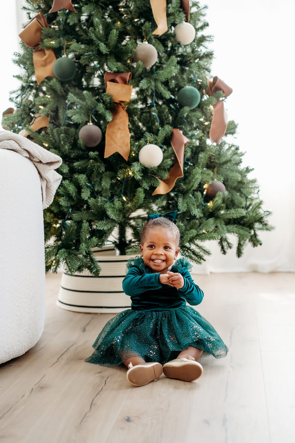 Customer photo review of Velour Ballerina Dress - Mistletoe (FINAL SALE)