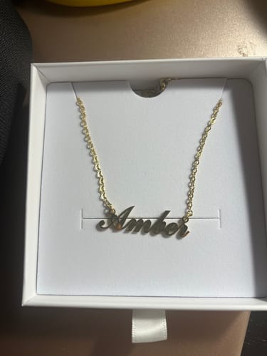Customer photo review of Personalized Name Necklace