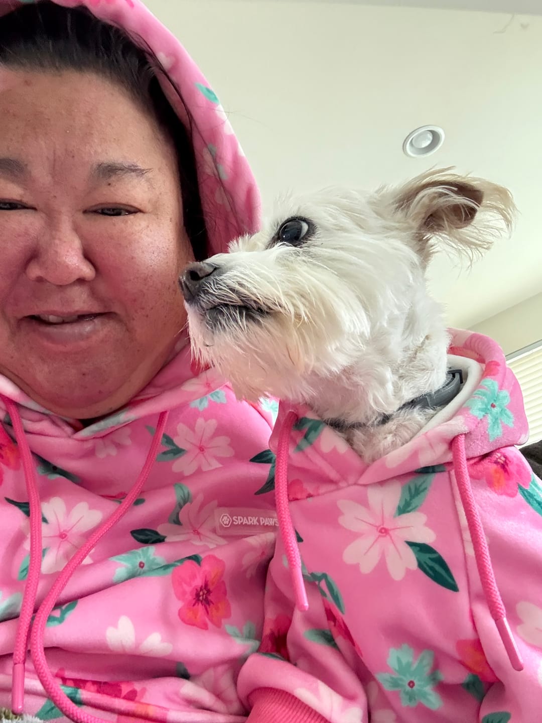 Customer photo review of Blossom Human Hoodie - Pink