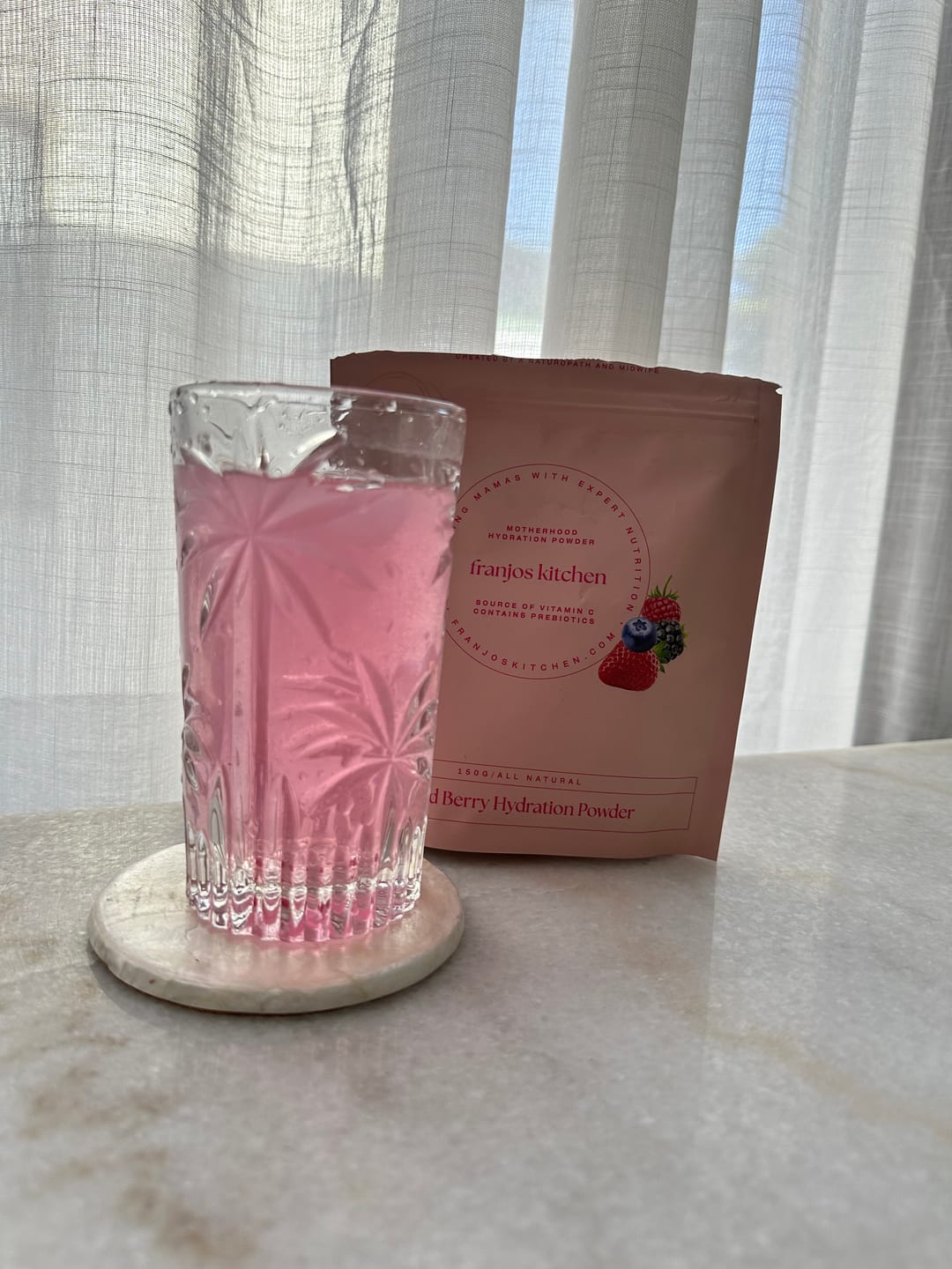 Customer photo review of Motherhood Hydration Powder - Mixed Berry