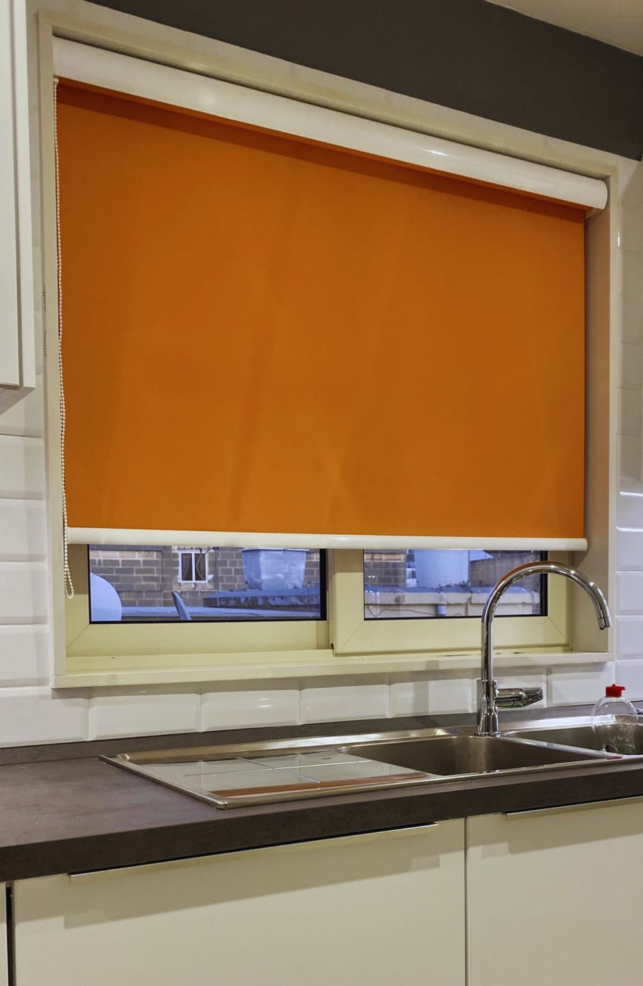 Customer photo review of Spirit Copper Tan Roller Blinds