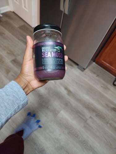 Customer photo review of Elderberry and Soursop Sea Moss Gel Trio