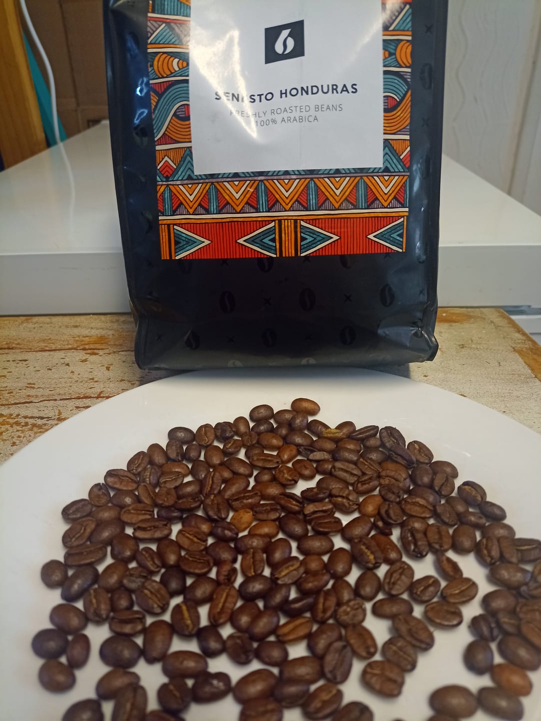 Customer photo review of Café en grano Honduras 1kg