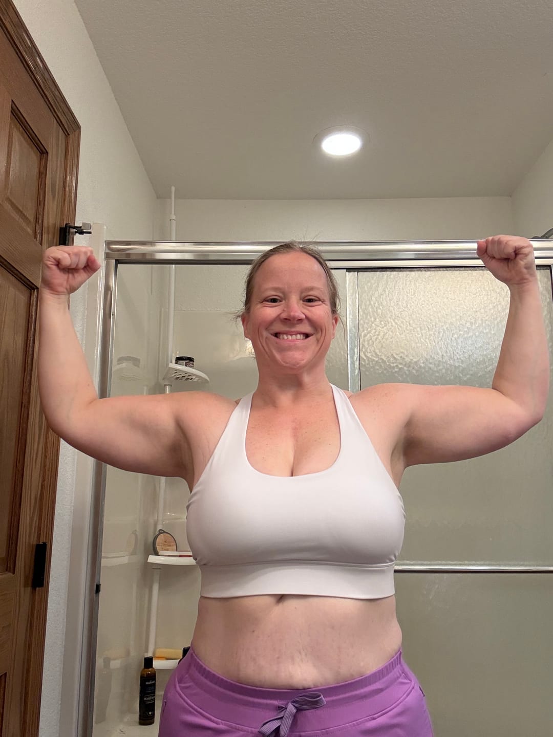 Customer photo review of NEW Core Plan (deep core x weighted abs x pilates core)