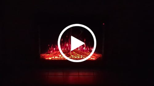 Customer video review of Electric Fireplace Insert 37'' 750W/1500W