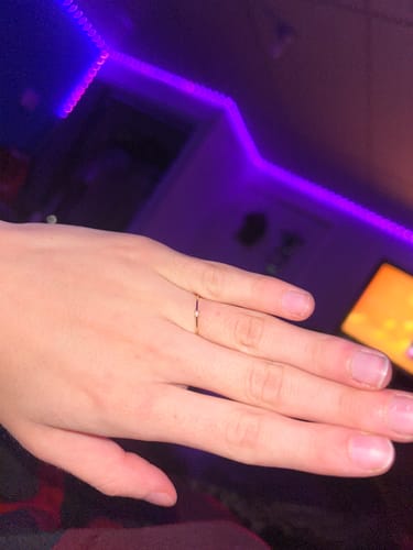 Customer photo review of Sapphire Ring - 10 Karat Gold