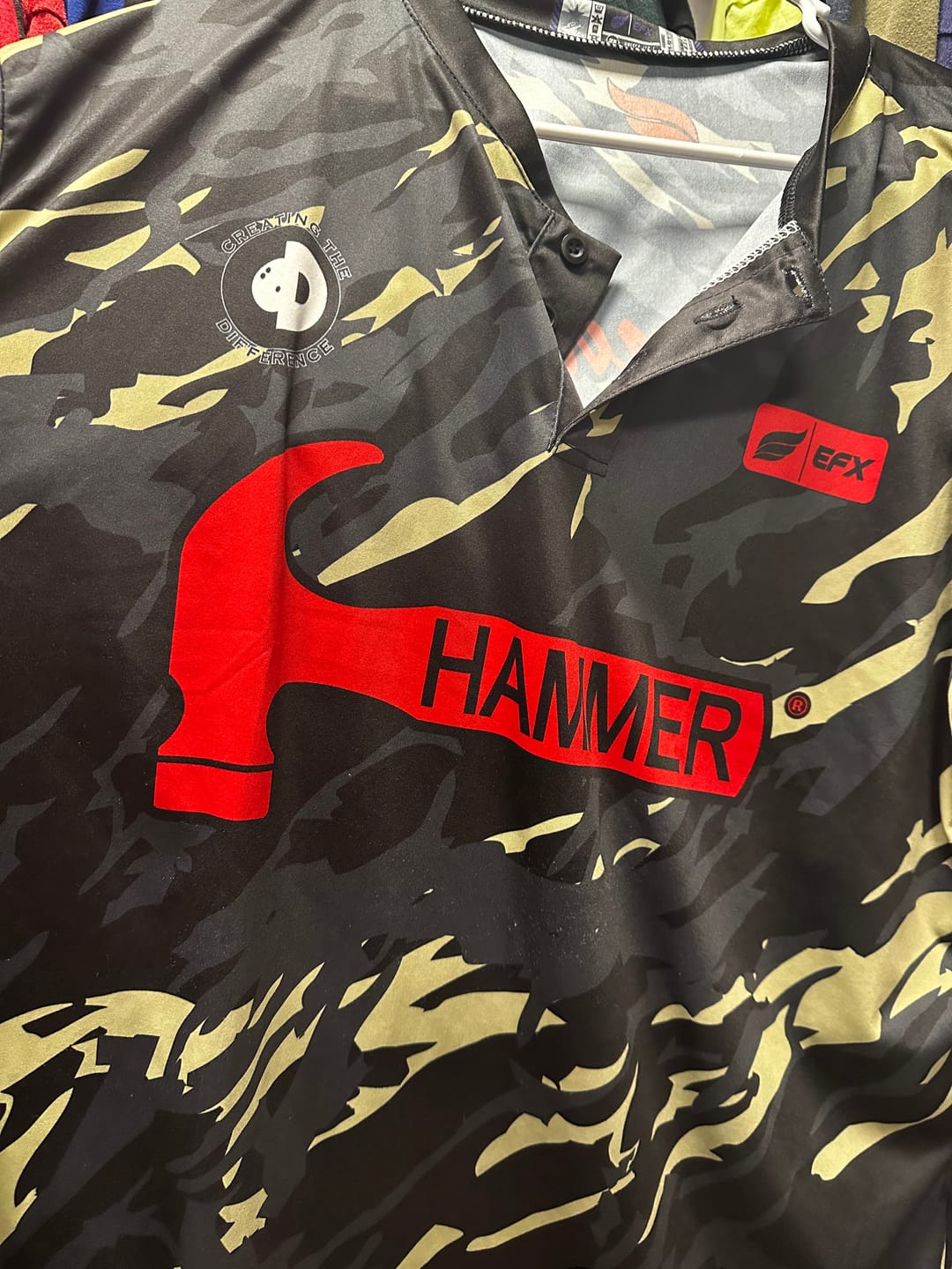Customer photo review of STORM - PHAZE A.I. - BOWLING JERSEY