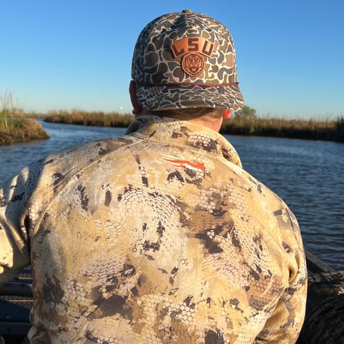 Customer photo review of Custom Leather Patch 5-Panel Rope Hat