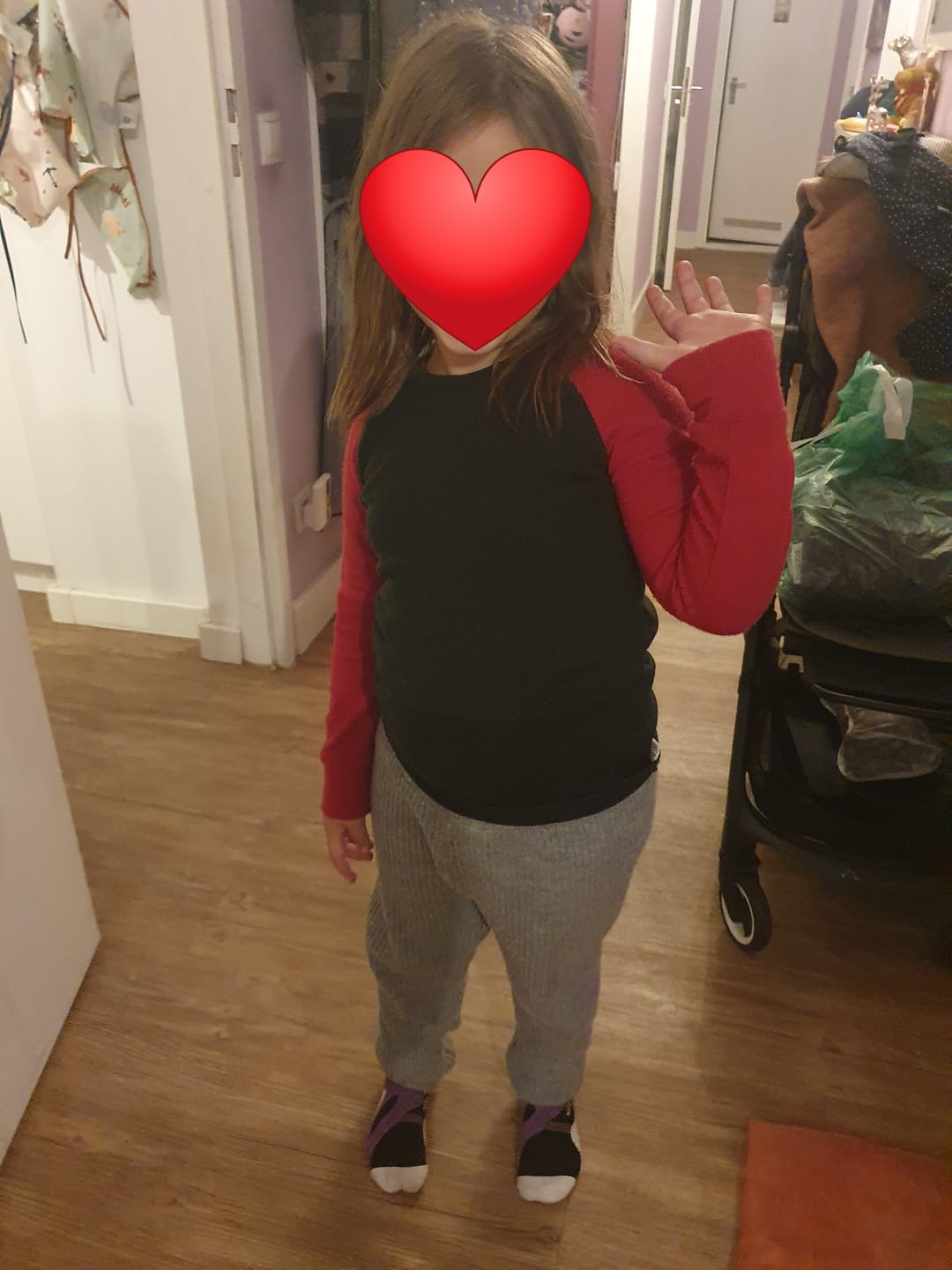 Customer photo review of Upcycling Merino Kinder Longsleeve