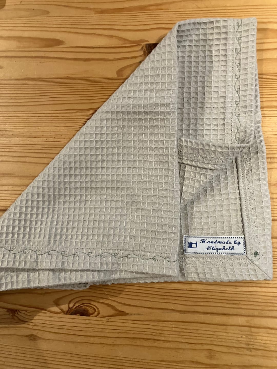 Customer photo review of 100% Cotton Waffle Fabric