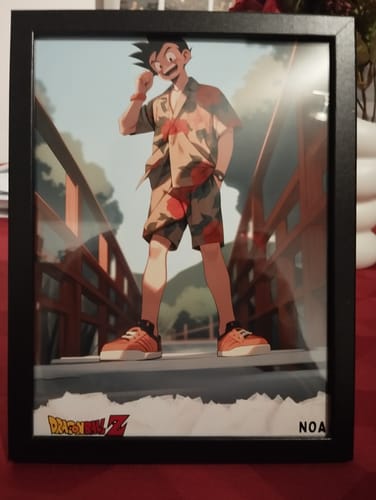 Customer photo review of Portrait manga personnalisé | One Piece