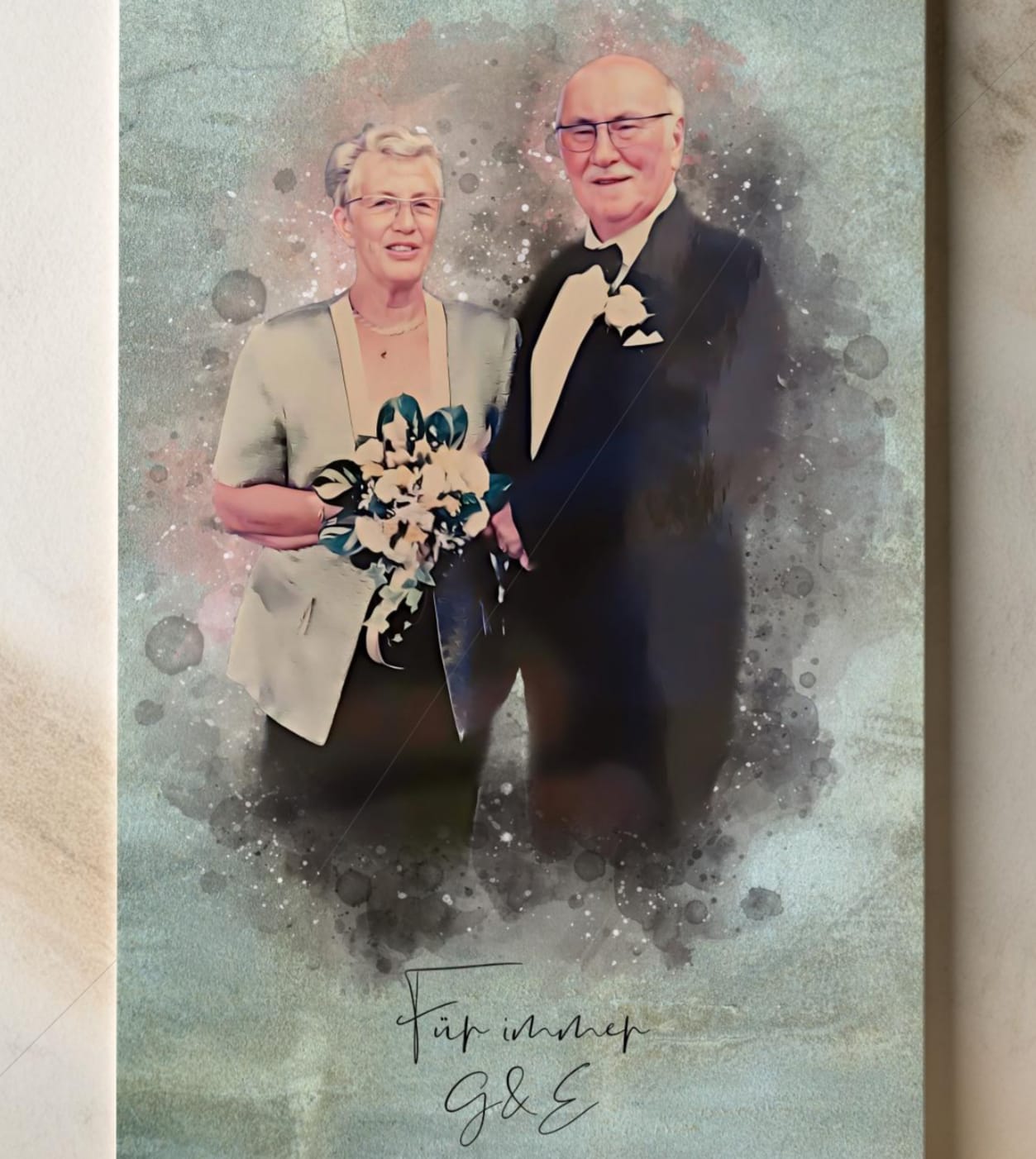 Customer photo review of Familien-Poster im Aquarell-Stil | personalisierbar