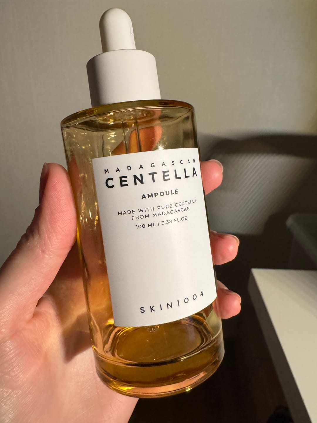 Customer photo review of Ampula, kura satur 100% Āzijas centellas ekstraktu SKIN1004 Madagascar Centella Ampoule