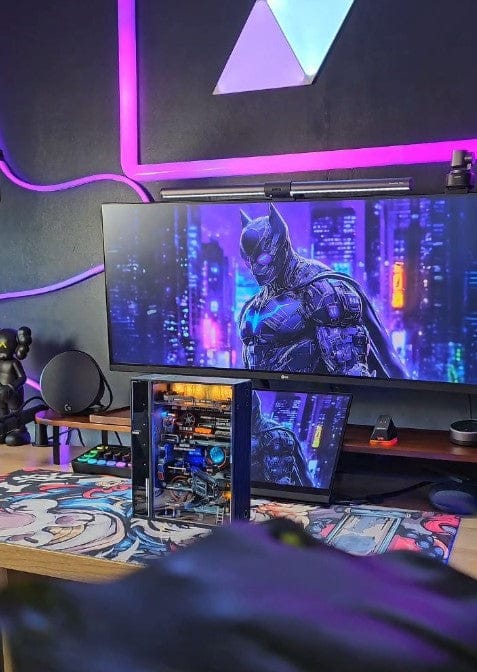 Customer photo review of Neon Circuit City Marble Run DIY Kit