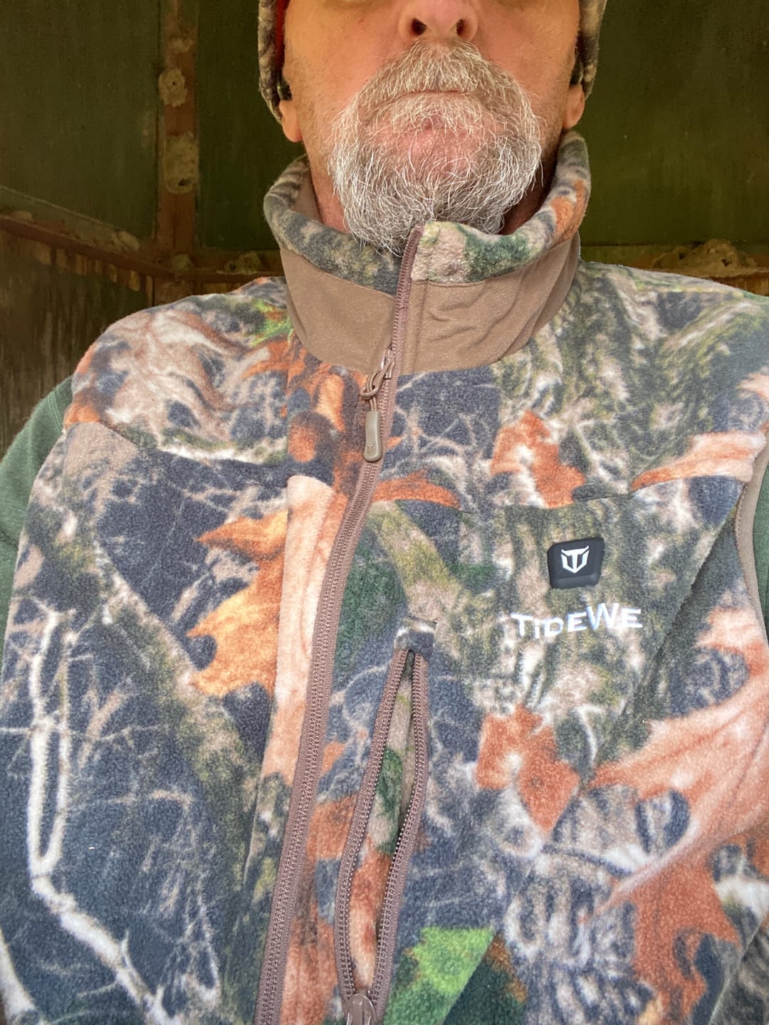 Customer photo review of ThermCore Heated Vest Double-Sided Polar Fleece Hunting Vest