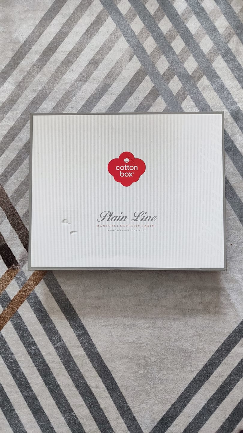 Customer photo review of Cotton Box Emboss Çift Kişilik Battaniye Antrasit