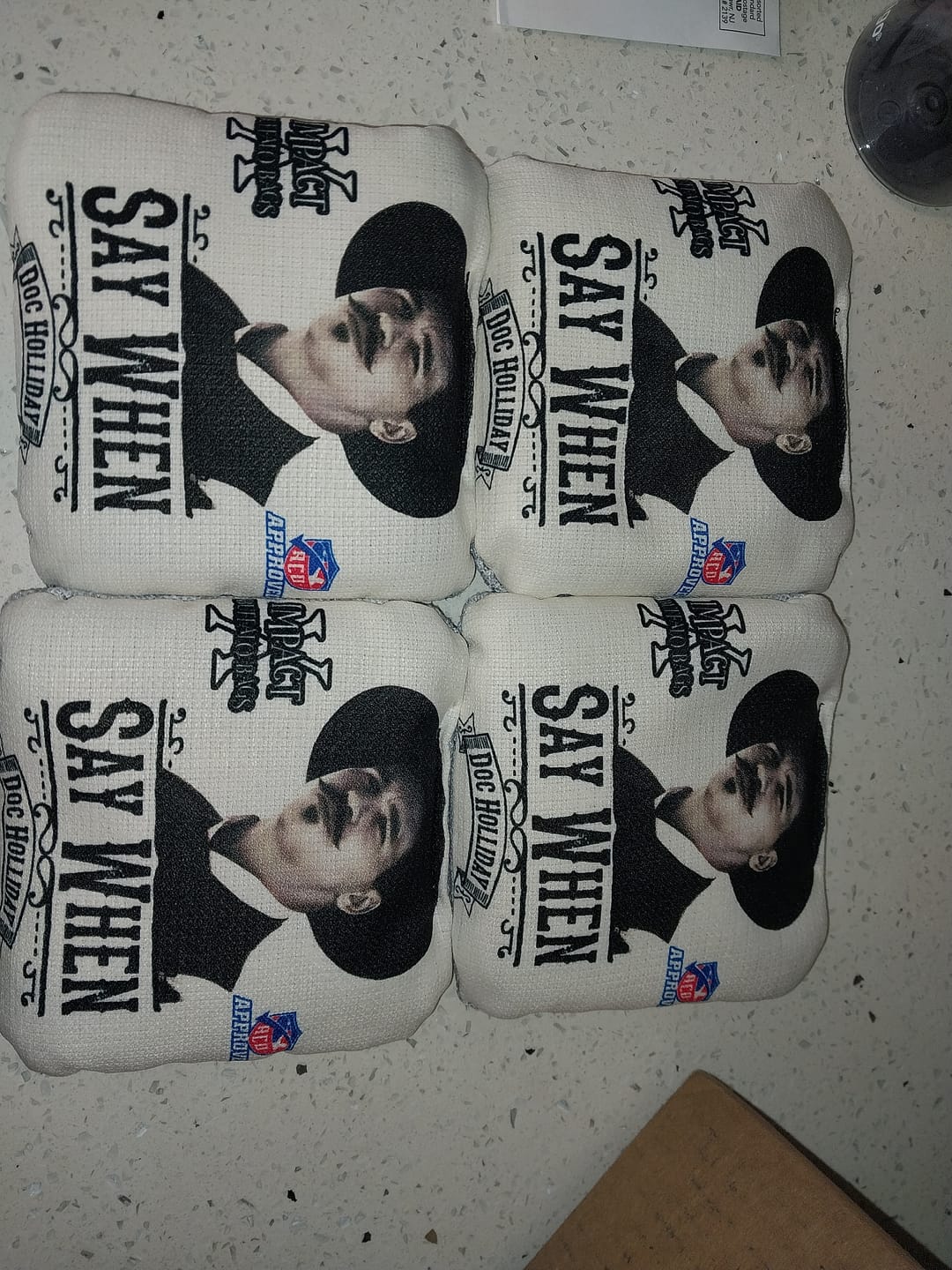 Customer photo review of Customizable Cornhole Bags