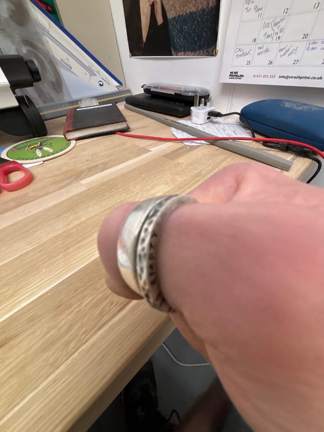 Customer photo review of Until Every Cage is Empty | Silver Ring