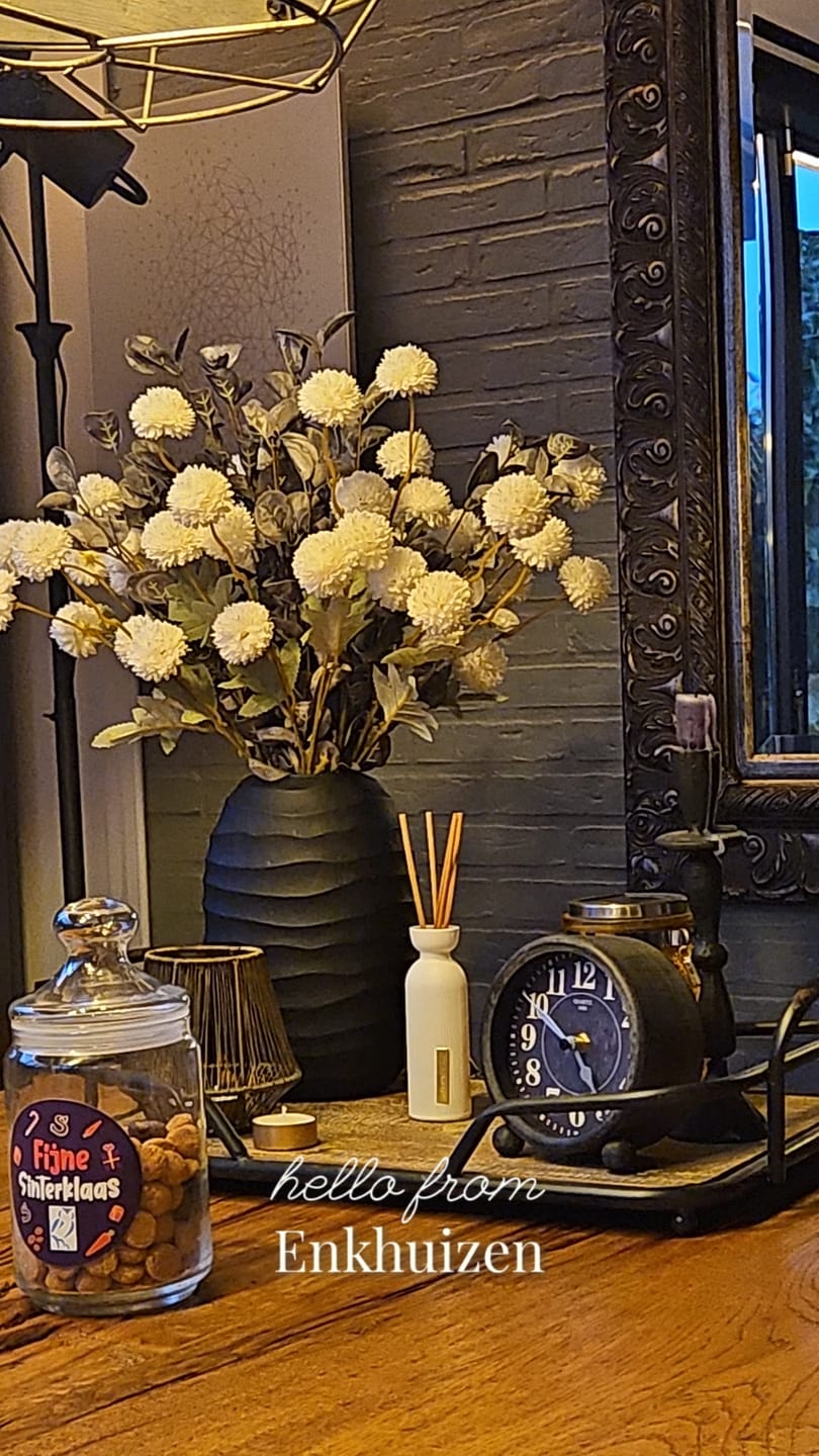 Customer photo review of Samengesteld boeket - Groen & Wit