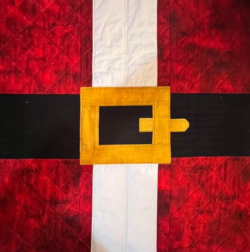 Customer photo review of Santa's Big Day Runner & Pillow PDF Pattern