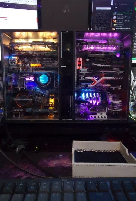 Customer photo review of Neon Circuit City Marble Run DIY Kit