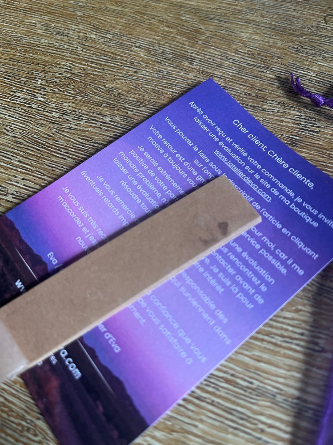 Customer photo review of Papiers d'encens naturels