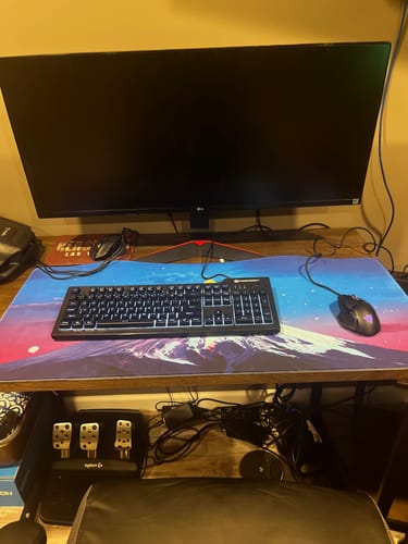 Customer photo review of Fuji Moons X-Large Mouse Pad