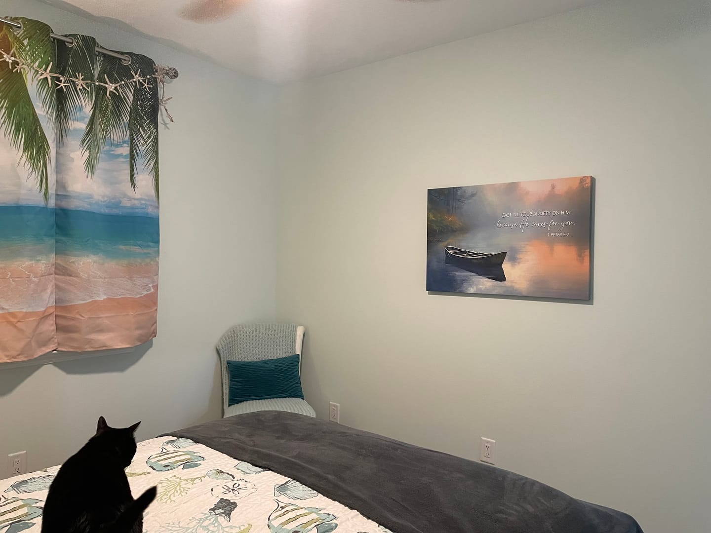 Customer photo review of 1 Peter 5:7 Cast All Your Anxiety on Him Wall Art Canvas