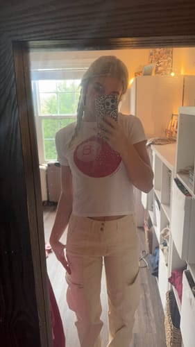 Customer photo review of 'Lucky Shot' baby tee