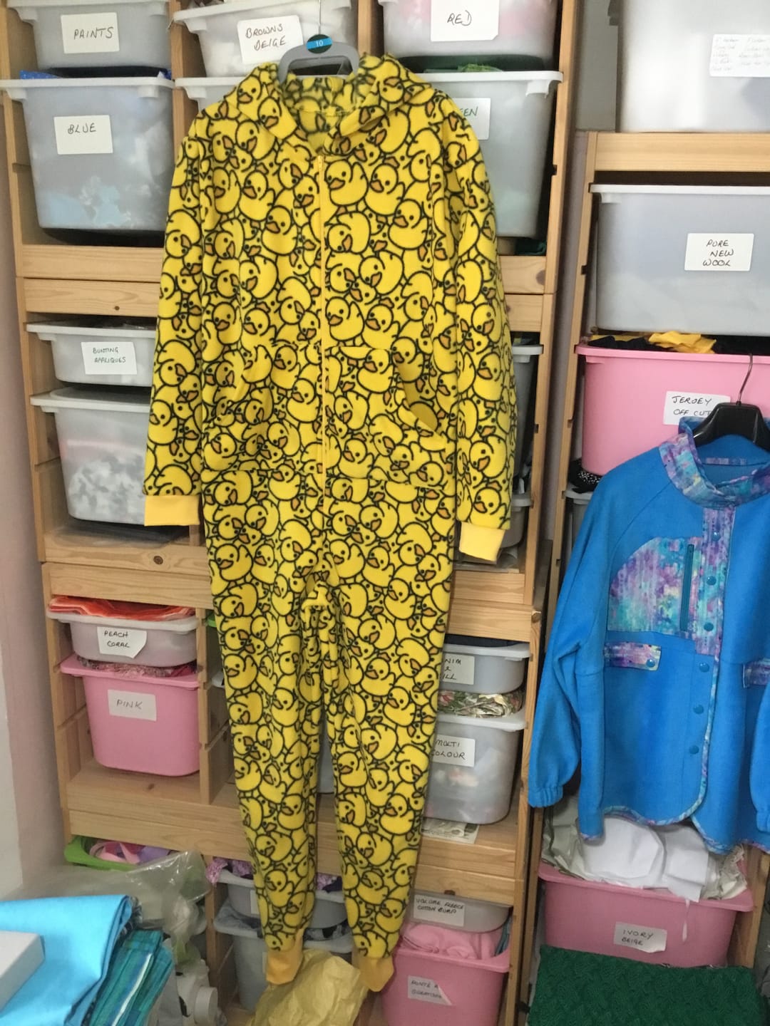 Customer photo review of Yellow Ducks Anti Pill Polar Fleece Fabric