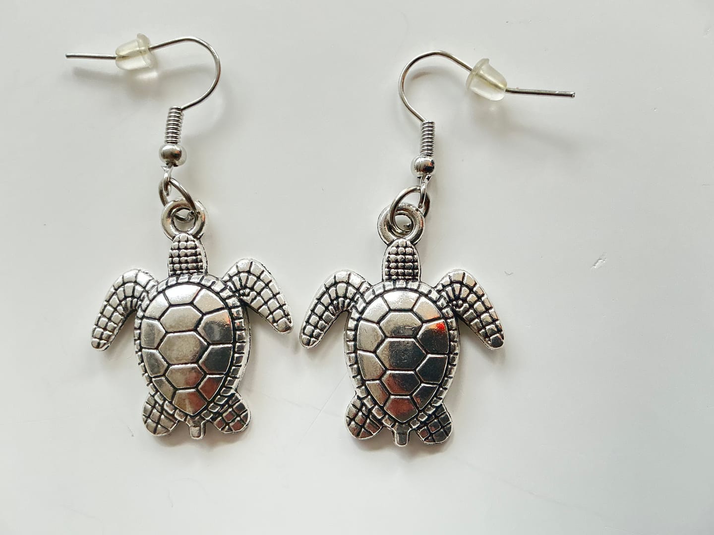 Customer photo review of Sea Turtle Earrings
