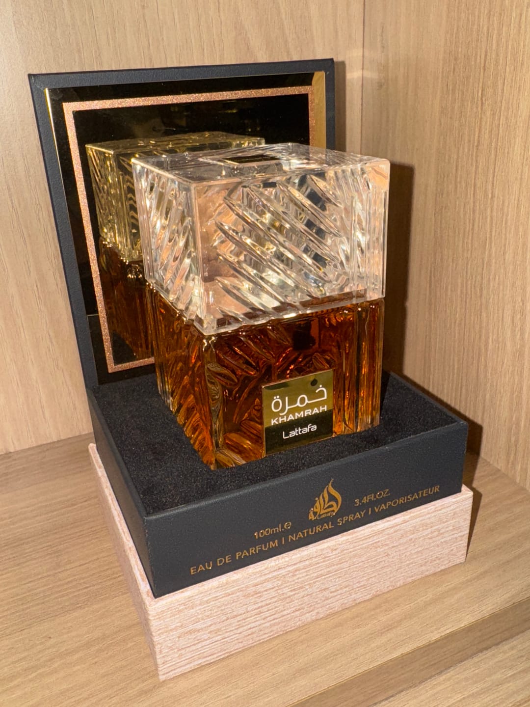 Customer photo review of Eau de Parfum Khamrah - Lattafa 100 ML