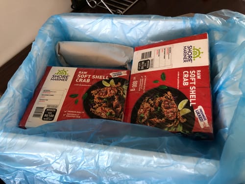 Customer photo review of Raw Soft Shell Crab 800g