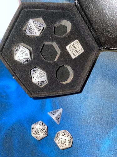 Customer photo review of Space Dice Set