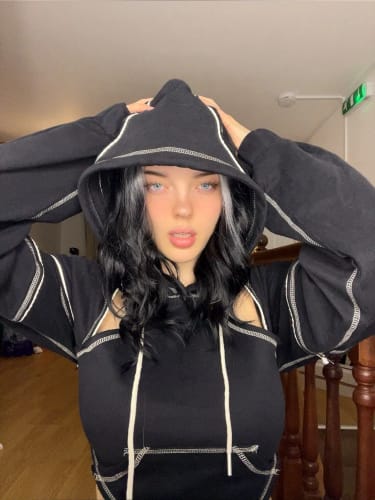 Customer photo review of Techwear Hoodie Women