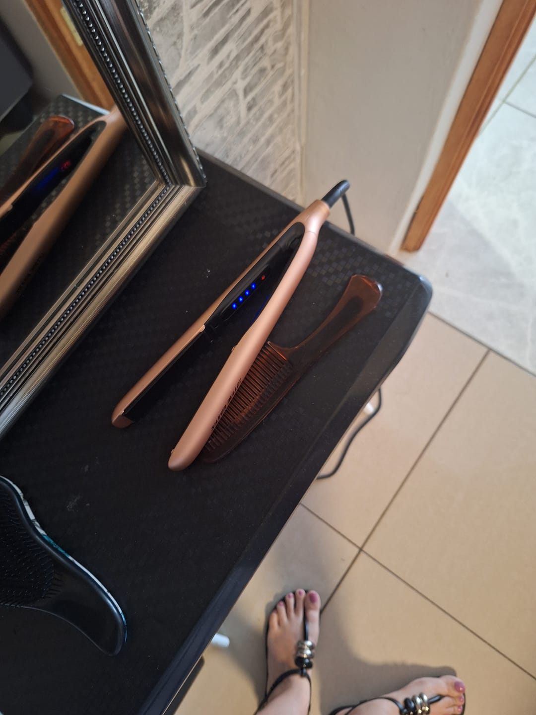 Customer photo review of Silver Bullet Sleek Heat Ceramic Iron, 230˚C, 25mm