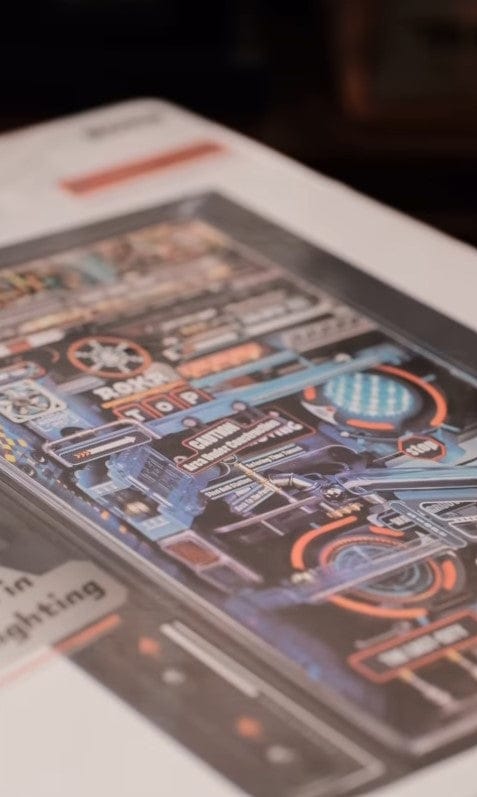 Customer photo review of Neon Circuit City Marble Run DIY Kit