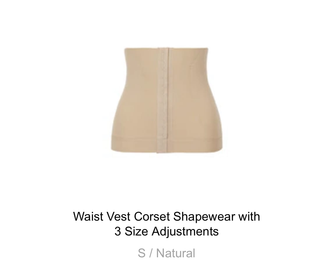 Customer photo review of Microfiber Waist And Abdomen Control Corset